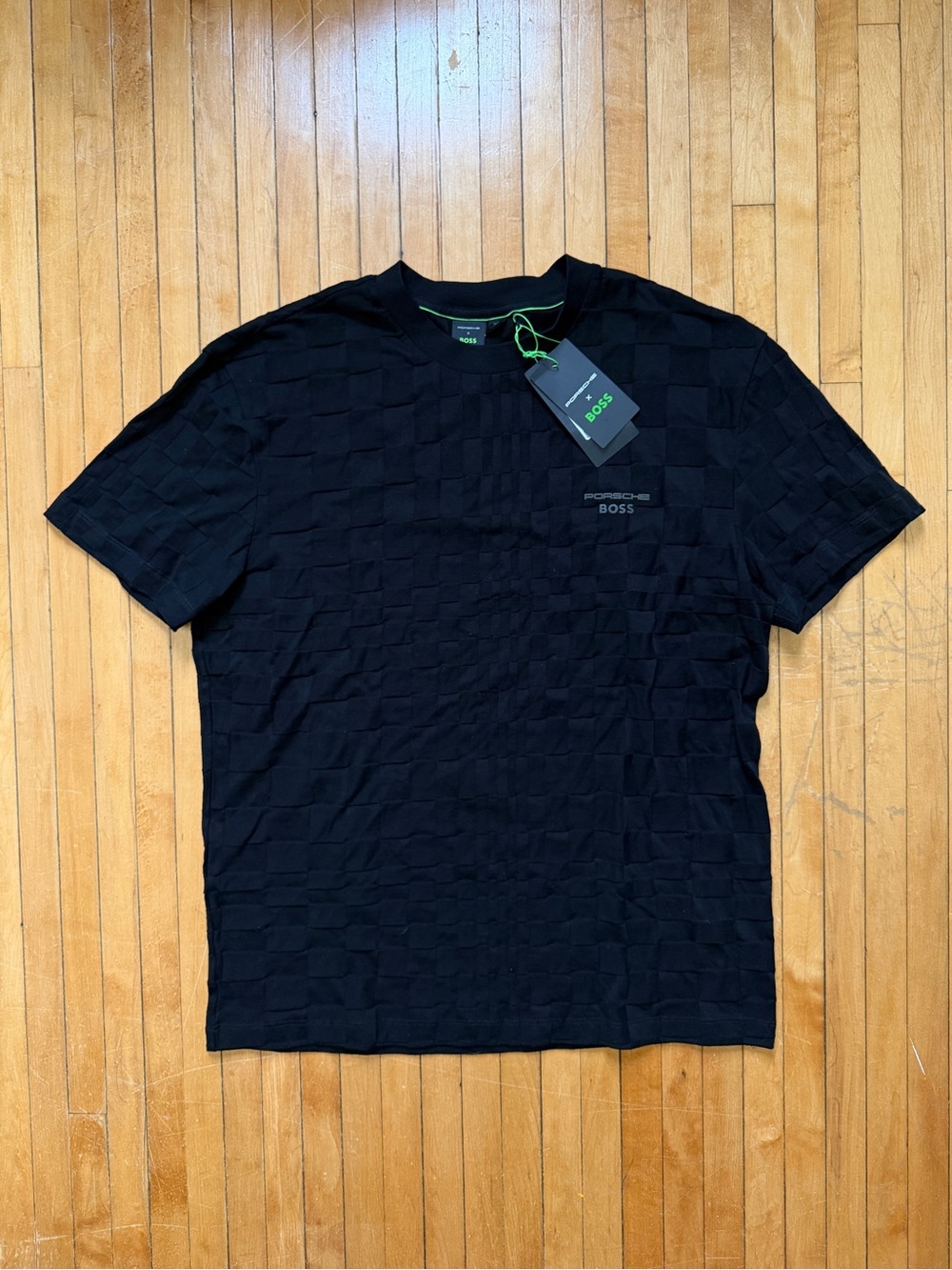 BOSS by Hugo Boss x Porsche Men's Cotton Jacquard Relaxed-Fit T-Shirt Sz. M